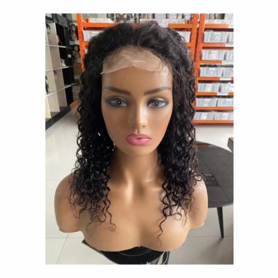 China Beesoul Water Wave 4X4 Lace Front Water Wave Wig 16 Inches 150 Density Brazilian Hair Wigs For Black Woman for sale