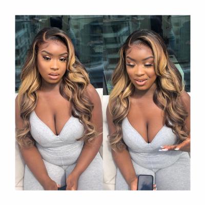 China Beesoul Wholesale Body Wave 10-30 Inches 4/27# Body Wave T Part Lace Front Hair Wigs For Women Hairpiece for sale