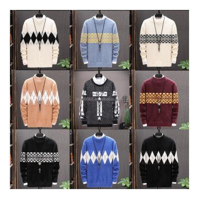 China Anti-wrinkle Wholesale Customized Sweater Design Knitted Men's Sweater Factory Price Men's Winter Sweater Wholesale for sale