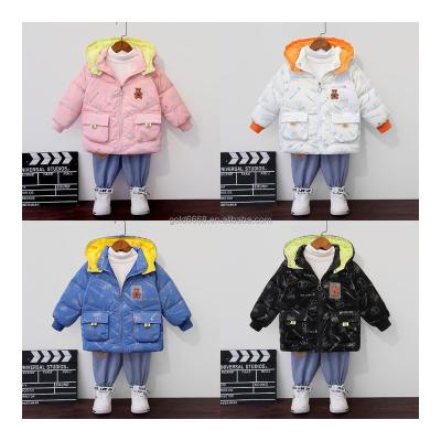 China New Children's Winter Jacket Thick Warm Coat Hooded Jacket Windproof For Boys And Girls Suitable For Infant And Children Clothing for sale