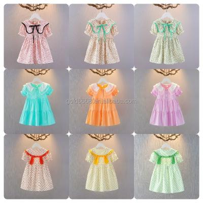 China Anti-wrinkle children's fancy dress girl's Tulle flower dress princess Long Dress Summer 2024 new for sale