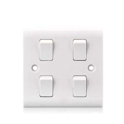 China 220V 10A Bakelite / Copper / Nylon Electrical Strip 1 4 2 Way Wall Lamp Switch for sale