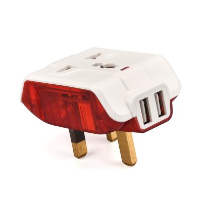 China Travel Residential / Multi-Purpose International UK Main Universal Adapter Plug With USB for sale