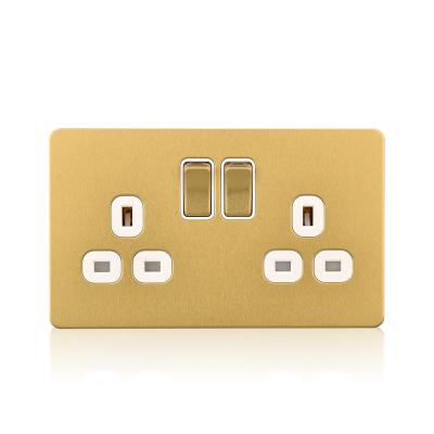 China Residential / General Purpose Dual Switch 13a UK Multi Function Electrical Outlet Outlet for sale