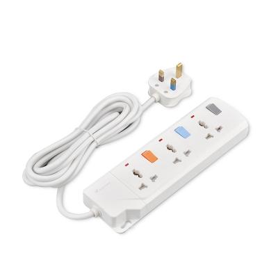 China Multi Residential / General Purpose Universal Extension 13A Electrical Outlet With UK Plug for sale