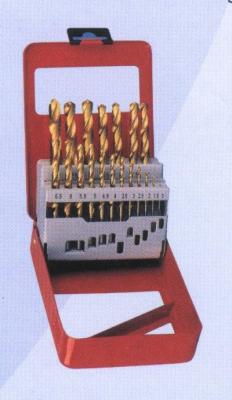 China 19-PIECS-HSS TWIST DRILL BIT SETS IN STELL BOX for sale