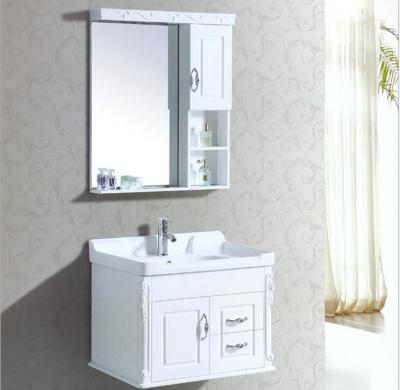 China 80 X47/cm PVC bathroom cabinet / wall cabinet / hung cabinet / white color for bathroom for sale