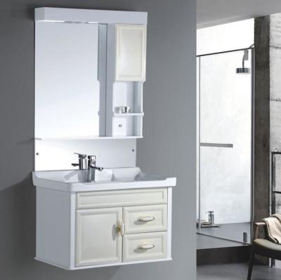 China 80 X48/cm PVC bathroom cabinet / wall cabinet / hung cabinet / white color for bathroom for sale