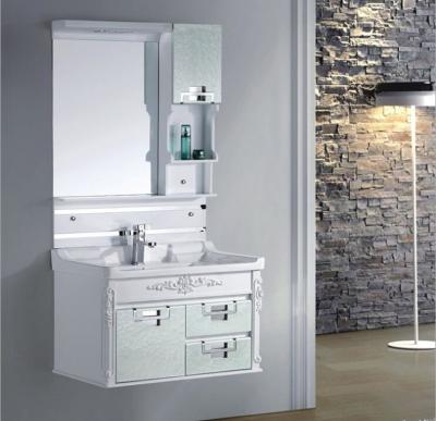 China 80 X48/cm PVC bathroom cabinet / wall cabinet / hung cabinet / white color for bathroom for sale