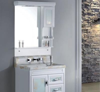 China 80 X48/cm PVC bathroom cabinet / wall cabinet / hung cabinet / white color for bathroom for sale