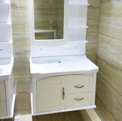 China 80 X48/cm PVC bathroom cabinet / wall cabinet / hung cabinet / white color for bathroom for sale