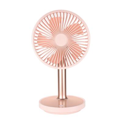 China Protable Mini Small Popular Rechargeable Promotional Products Adjustable Table Fan With LED Light Mini Ceiling Fan for sale