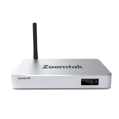 China Original High Speed ​​HDMI Zoomtak H8 Smart TV Box Amlogic S905X Quad Core Android TV 6.0 Box for sale