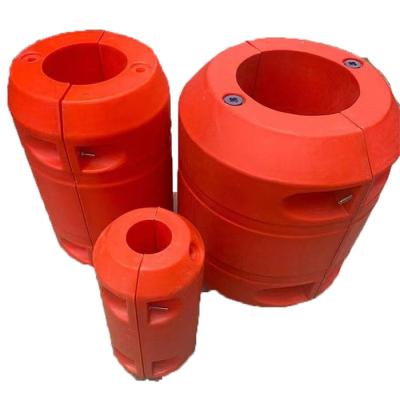 China Marine Foam Filled Hose Float Buoy LLDPE Floating Dredging Pipe Float for sale