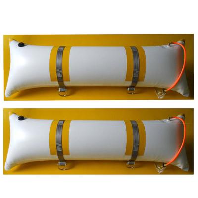 China Pillow Type Buoyancy Inflatable Salvage Tubes Bag Floating Pipe On Water for sale