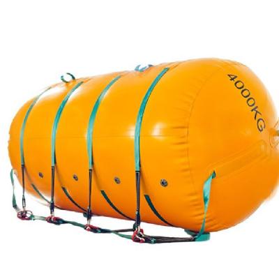 China Cylindrical Underwater Lift Bags Marine Salvage Airbags Inflatable Air Lift Bag for sale