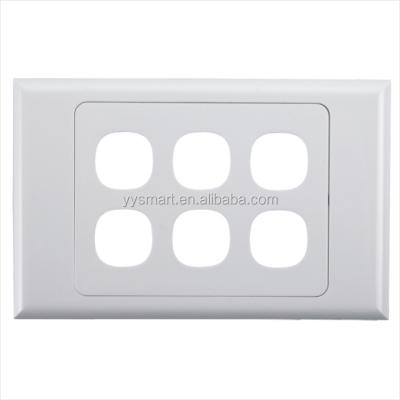 China Australia network wiring system type 1/2/3/4/5/6 port rj45 faceplate wall socket for sale