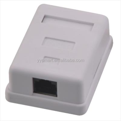 China Telecommunication RJ45 UTP Outdoor Mount Box With Keystone Jack for sale