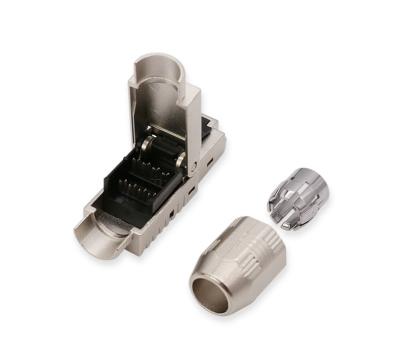 China Telecommunication cat5e cat6 cat7 rj45 male connector CAT8 toolless tool free socket for sale