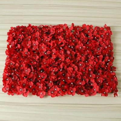 China Eco-friendly Artificial Flower Wall Mat Silk Rose Flower Panels For Backdrop Wedding Wall Decoration for sale