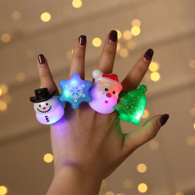 China Festival Decoration Toys Christmas Halloween Gifts For Kids Prize Toys LED Light Up Rings Cute for sale