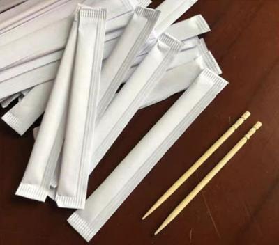 China Disposable High Quality Bamboo Toothpicks Paper Wrapped Toothpicks for sale