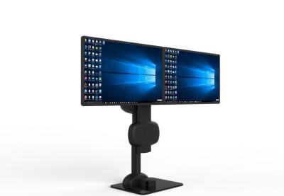 China Elektrisch tillen Roterende Dual Monitor Stand Arm voor het verlichten van nekstijfheid Te koop