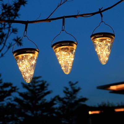 China Waterproof Solar Garden Light , Outdoor Solar Powered Hanging Lantern With Hooks for sale