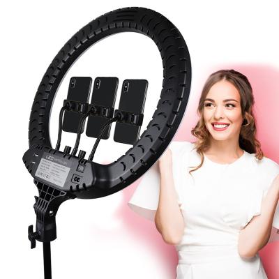 China Waterproof/Shockproof Ring Light 18 Inch Led 2700-6500K 55W Dimmable Photographic Lighting With Stand for sale