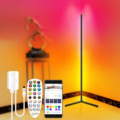 China RGB Corner Floor Lamp With Remote Control Factory Wholesale High Quality RGB Floor Lamp Corner Floor Lamp for sale