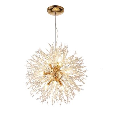 China Contemporary Modern Chandelier LED Firework Dandelion Ceiling Light Pendant Lamp Decoration for sale