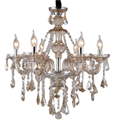 China Contemporary Modern Cognac 6/8/10 A.M. Crystal Candle Chandelier Pendant Lamp Ceiling Fixtures for sale