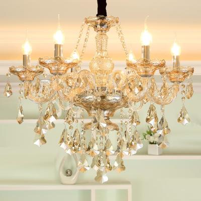 China Residential Antique Pendant Light Fixture Crystal Chandeliers Luxury Crystal Chandelier for sale