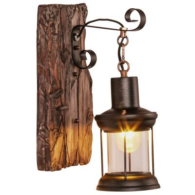 China Industrial Retro Lamp Contemporary Wooden Vintage Wall Sconce Cafe Bar Bar Wall Mount Loft Light for sale