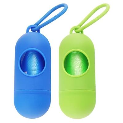 China G00220 Pooper Bottle Scooper Custom Viable Dog Capsule Waste Poop Machine Bag With Dispenser for sale