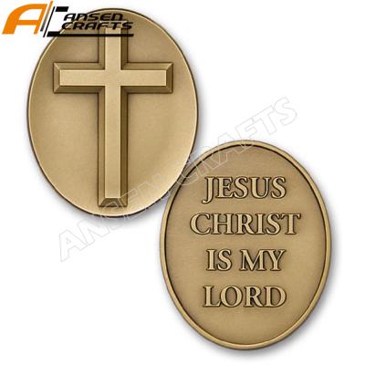 China USA Religious Coins Jesus Christ 2019 is my Lord Gold Coin for Christian Gift for sale