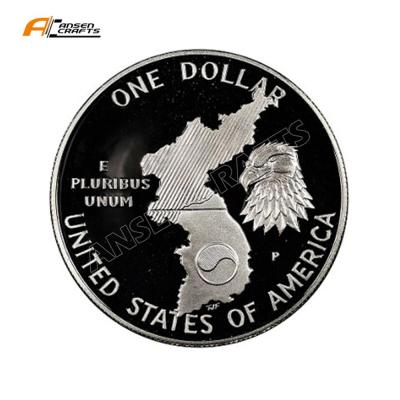 China 1991 United States USA Coins Korea War Memorial Commemorative Silver Coins for sale