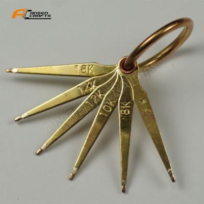 China Europe Gold Acid Testing Needle Set 999 18K 14K 10K Silver Jewelry Tester for sale