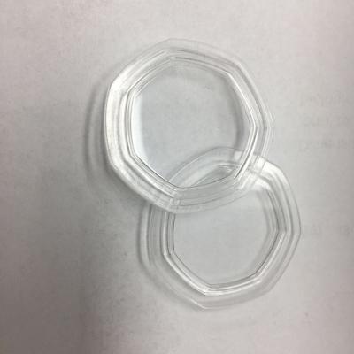 China Promotion 50p disposable cheap custom plastic acrylic transparent coin caps for sale