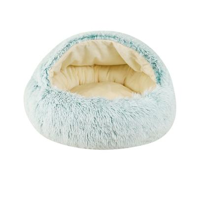 China Custom Advanced Plush Cat Cave House Pet Bed by Travel Designer Washable Memory Foam for sale