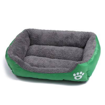 China Wholesale Comfortable Luxury Travel Sofa Anti-Bite Candy Color Pet Bedroom pp Cotton Dog Bed for sale