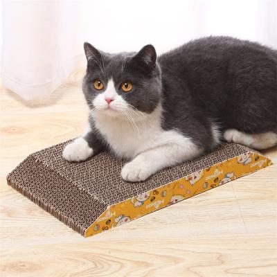 China Viable Pet Toys Wrinkled Cat Scratcher Kitten Mat Cat Scratch Paper Board for sale