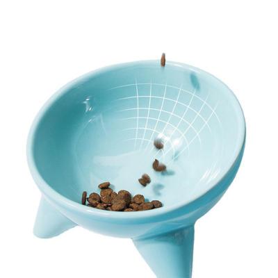 China Easy Clean Cute Dog Cat Feeder Pet Bowls Design Pet Food Water Claw 3 Legs Automatic Ceramic Bowl for sale