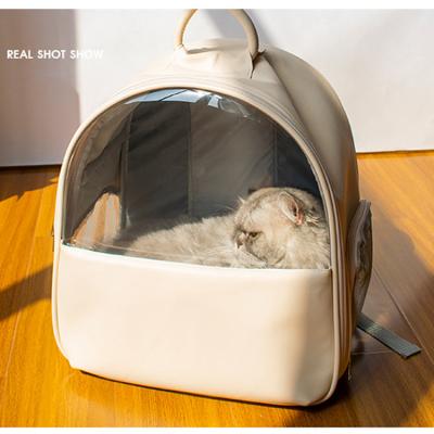 China Factory Manufacturer Transparent Breathable Design Wholesale Pet Cat Travel Backpack for sale