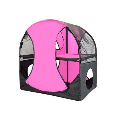 China Hot Selling Breathable Noise Outdoor Dog Tent Waterproof Breathable Foldable Pet Cage for sale