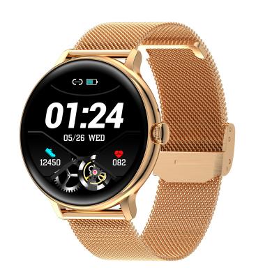 China Smart Playback MP3 Women's Watch BT Call Music Play Women's Heart Rate Health Exercise Physiological Bracelet for sale