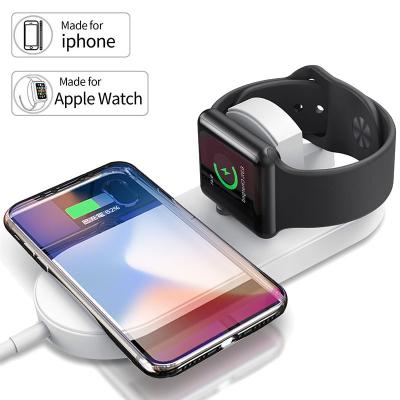 China High Speed ​​Multifunctional 2 in 1 Magnetic Smart Watch Mobile Phone Fast Charging Wireless Charger for sale