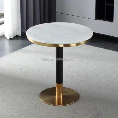 China New Design Modern Luxury Restaurant Furniture Used Modern Dining Table Tea Table Stainless Steel Coffee Table for sale