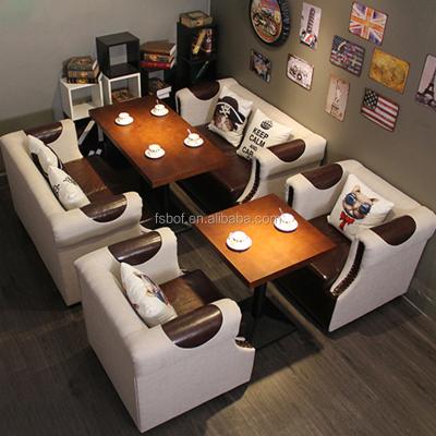 China Modern Leather Sofa Restaurant Sofa Modern High Back Seating Restaurant Cafe Sofa for sale