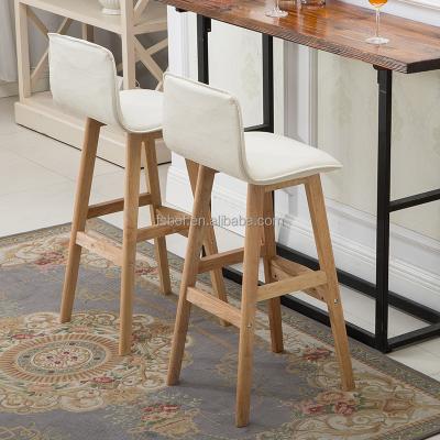 China New design PANEL restaurant furniture cafe chair interior design cafe wood table bar high legs chairs R1773 for sale